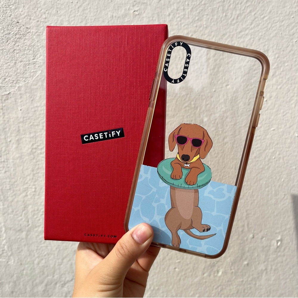 Casetify iPhone X Swimming Dachshund by Megan Roy Case!